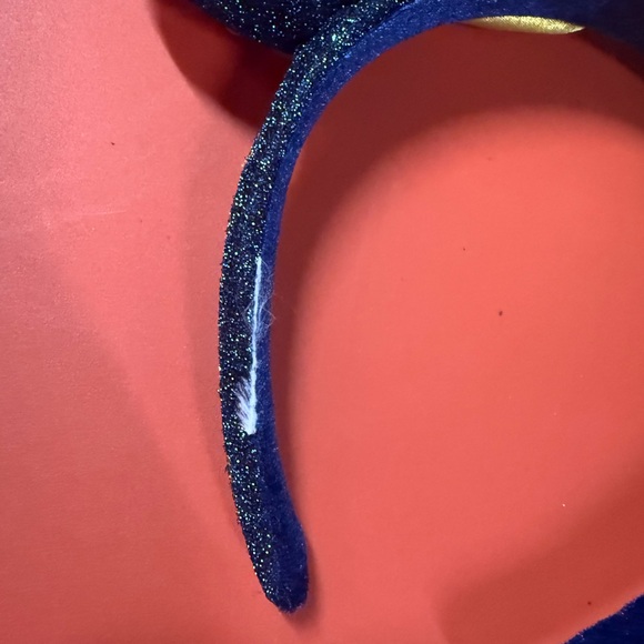 Disney Minnie Mouse WDW 50th Anniversary Jeweled Ears Headband Blue And Gold - Picture 5 of 5